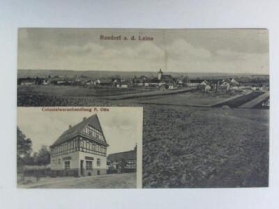 Postkarte: Rosdorf a. d. Leine - Colonialwarenhandlung A. Otto