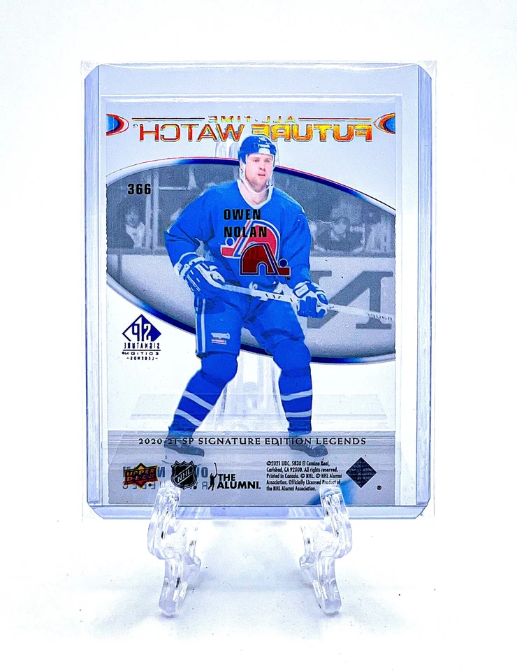 OWEN NOLAN 2020 SP Signature Legends #366 ALL-TIME FUTURE WATCH CLEAR CUT RC - Image 2 of 2