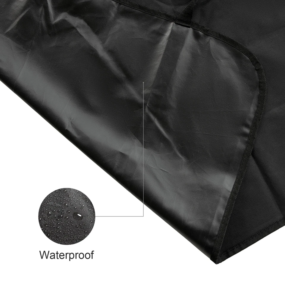 Cubierta de asiento de coche impermeable respaldo trasero coche mascota perro banco de viaje alfombrilla protectora negra Foto 2 de 4