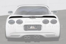 Zr1 Extended Style Abs Plastic Rear Trunk Lid Wing Spoiler For 97-04 Corvette C5