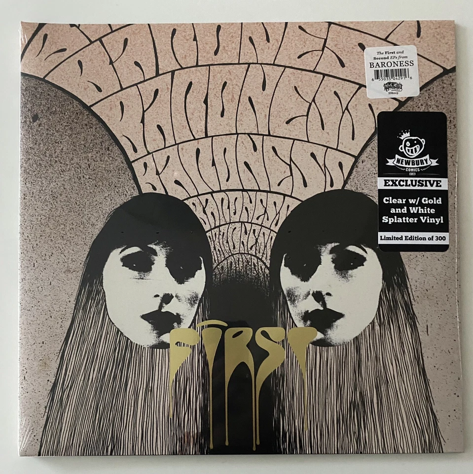 Baroness First & Second Limited 1/300 Clear w Gold & White Splatter Vinyl LP New - Image 2 of 4