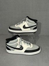 New Nike Court Vision Mid NN Smoke Grey Black Sail White Men 12 Sneakers Shoes