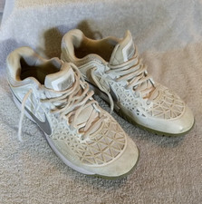 Nike Womens Zoom Cage 2 White Tennis Shoes, Size: 9 Pre-Owned TJ3 18
