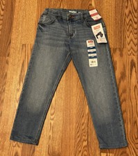 Wrangler Five Star Jeans Boys 10 Husky Taper Fit Stretch Denim Casual NWT