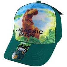Jurassic Park Hat Baseball Cap Adjustable Snapback Kids Movie Dinosaur T-Rex NEW