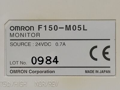 OMRON 液晶モニターF150-M05L Omron F150-M05L-2D Monitor #22Z55*AD | eBay