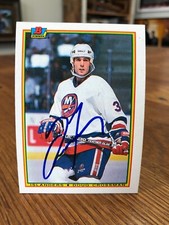 1990-91 BOWMAN #115 DOUG CROSSMAN SIGNED AUTOGRAPHED CARD B