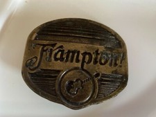 GREAT VINTAGE 1970s  FRAMPTON   SOUVENIR MUSIC BRASSTONE BELT BUCKLE p11