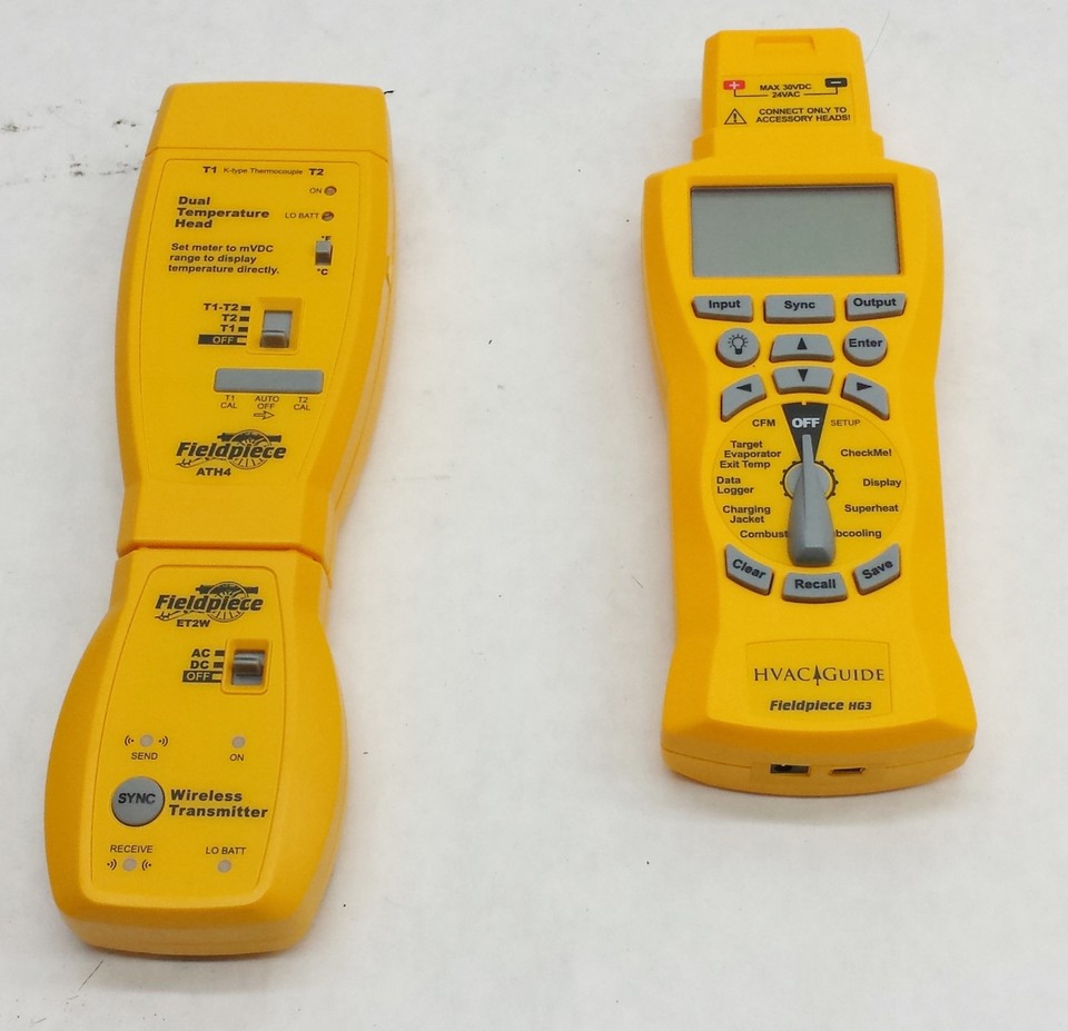 NEW IN BOX FIELDPIECE HG3 WIRELESS HVAC GUIDE SYSTEM ANALYZER w/ET2W