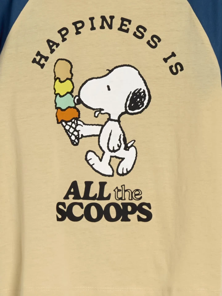 Snoopy 140 T- Shirt Peanuts Eis Cartoon Comic Kurzarm Sommer Eiskugeln - Bild 4 von 4