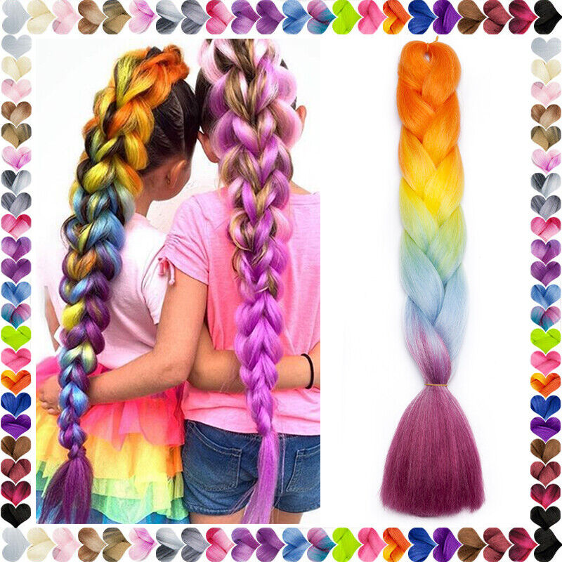 Y2k Rave Hairstyle Braids Hair Synthetic Hair Super Jumbo Hair Braids  Synthetic Yaki Texture Ombre Jumbo Braiding Hair Extensions:diy Various  Braided Hairstyles - Temu