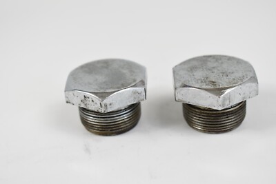 BSA B25 C25 B44 A50 A65 T250 TR25W Fork Tube Top Nuts 97-2652 41-5146 Used Pair