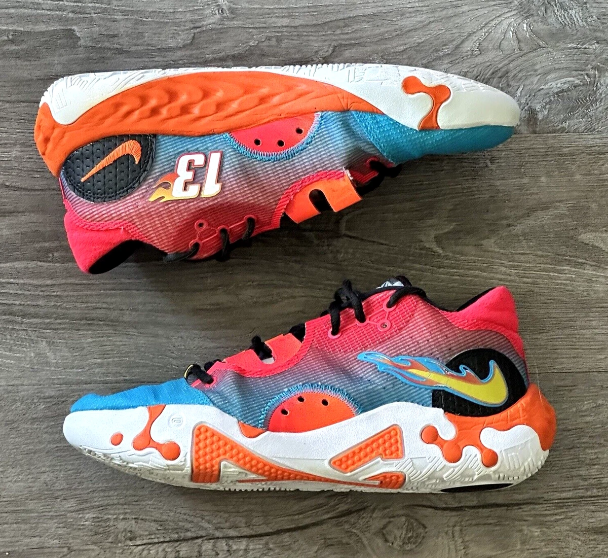 Nike PG 6 x Hot Wheels Blue/Orange/Red 2022 for Sale
