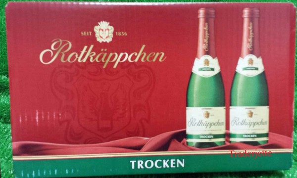 (7,81€/L) 24X RotkäPpchen Sekt 0,2L Trocken Piccolo Flaschen (24X0,2L Karton)-image