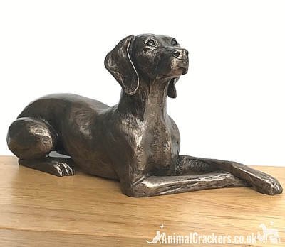 Weimaraner Dog Bronze Sculpture Figurine Ornament Statue Harriet Glen Home Decor