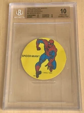 1983 Ovaltine Marvel Super Heroes Stickers💎 SPIDER-MAN 💎 BGS 10 💎 PRISTINE 💎