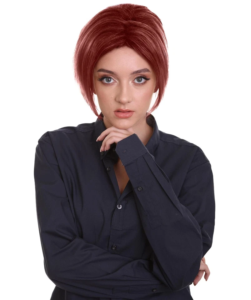 Peruca clássica Karen Minivan mãe Pixie | Peruca fantasia de Halloween premium feminina - Imagem 3 de 4