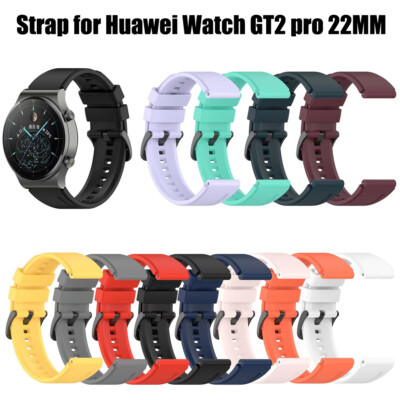 22mm Silicone Band for Huawei Watch GT2 Pro 2e Soft Watchband Replacement Belt