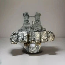 17 PIECE MOLLE ACU Tactical Load Carrying FLC Vest / Chest Rig Bundle NICE