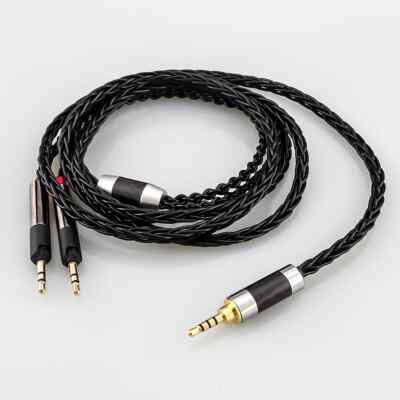 8Core Silver Plated Earphone Upgrade Cable for ATH-R70X R70X R70X5 Headphones