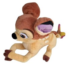 Original Disney Store Exclusive Bambi with Butterfly on Tail 14" Plush Big Eyes