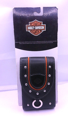 Harley Davidson Premium Leather Accessory Case for Camera, Phones etc.
