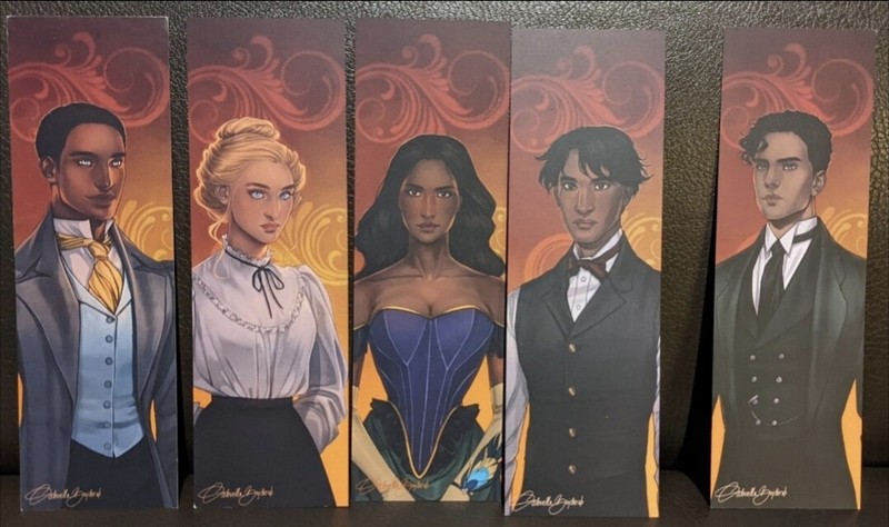 Illumicrate Book Box The Gilded Wolves Bookmark Set of 5