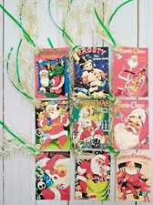 9 Retro Style Christmas Handmade Gift Tags Scrapbooks Junk Journals Crafts