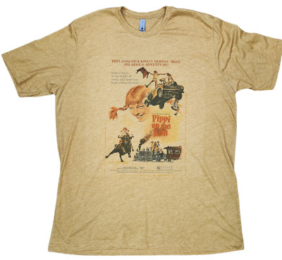 Pippi Long stocking Men's T-shirt Vintage gold Color