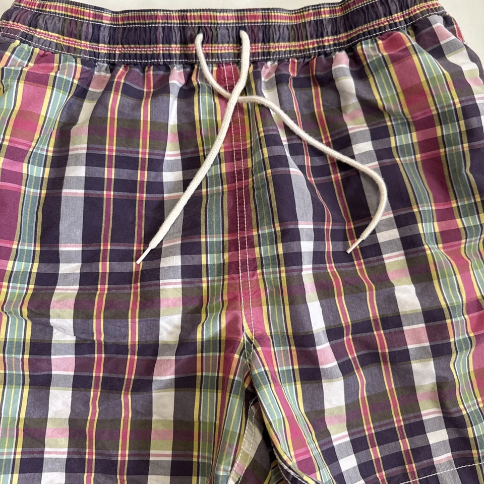 Bañador American Living Ralph Lauren a Cuadros Tabla de Surf Pantalones Cortos Forrados Medianos Foto 2 de 4