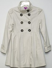NWT AQUA GIRL by BLOOMINGDALE'S BEAUTIFUL YOUTH GIRLS TRENCH COAT M KHAKI 84