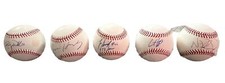 Chicago Cubs Players Autographed Baseball Set