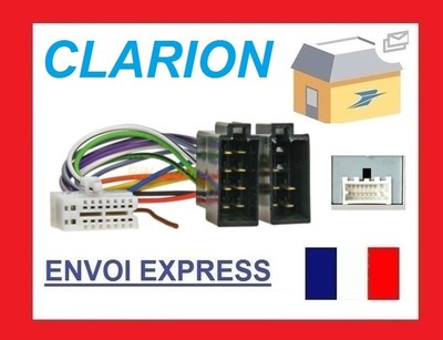 Câble Adaptateur ISO Pour Autoradio Clarion - Modèles CZ101, CZ102, CZ201, Etc. - TechExpert
