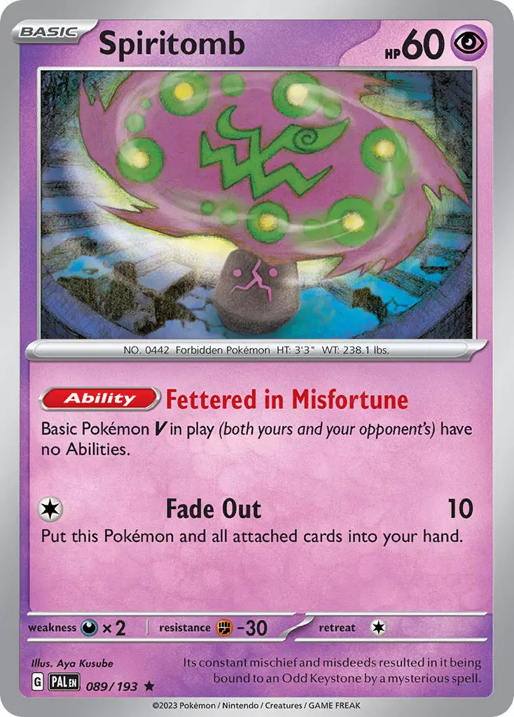 089/193 Spiritomb Paldea Evolved (SV02)