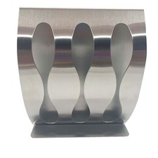 Paste Toothbrush Holder Stainless Steel Wall Mount Without Punching Stand 3 Hole