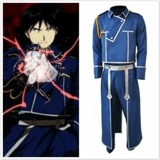 Fullmetal Alchemist Colonel Roy Mustang COSplay Military Suit Uniform Costume  0