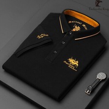 Stylish Men's Polo Tee with Embroidery - Casual and Comfortable