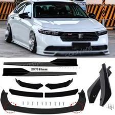 For Honda Accord Front Bumper Lip Splitter Strut Rods Side Skirts Rear Diffuser