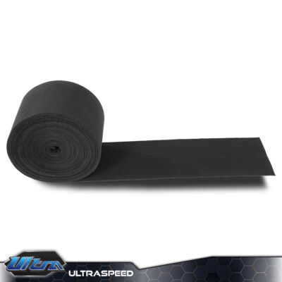 12'' x 100' Ribbed Bunk Carpet / Marine Boat Trailer Runners / Outdoor - Black