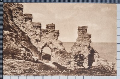 POSTCARD TINTAGEL KING ARTHUR'S CASTLE ARCH