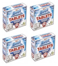 Image of 4 x Duzzit Dishwasher Detergent Tablets 5 In 1 Lemon Fragrance Pack Of 12 Tabs