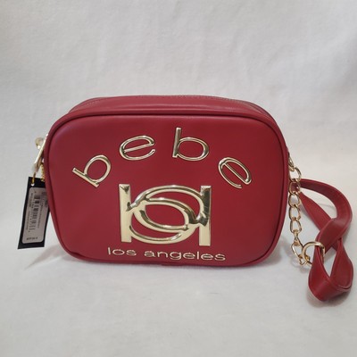 NWT Bebe Kayla Camera Crossbody Handbag Burgundy