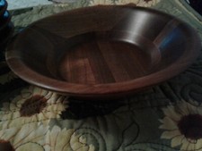 Vintage Set Of 4 Vermillion Real Walnut Salad Bowls.Never Used.Beautiful Wood.6"