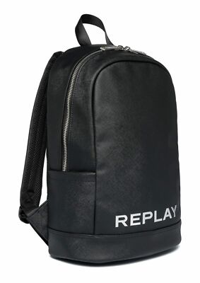 REPLAY Backpack Rucksack Freizeitrucksack Tasche Black Schwarz