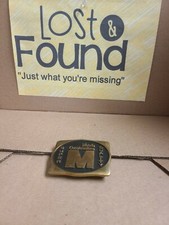 VTG 1989 ANACORTE BRASS WORKS HAND MADE METRIC CONSTRUCTORS BELT BUCKLE