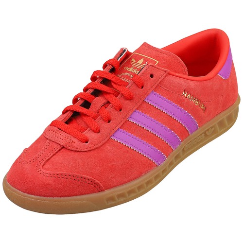 adidas Hamburg Damen Sneaker Rot-Violett - 39 1/3 EU