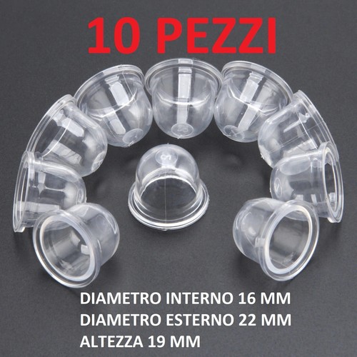 POMPETTA SPURGO BENZINA DECESPUGLIATORE 16 MM 22 MM CARBURATORE ZAMA ECHO RYOBI - Foto 14 di 15