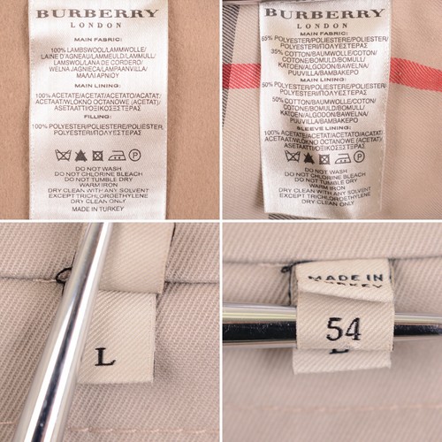 RECENT Burberry London Khaki Cotton Belted Lambswool Zip-In Liner Trench Coat 54 - Picture 11 of 11