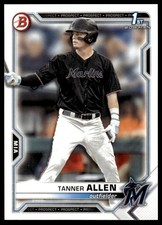 2021 Bowman Draft #BD-165 Tanner Allen