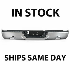 Rear Step Bumper Bar Chrome Fit For 2009-2018 Dodge Ram 1500 Wo Sensor Holes Rear Step Bumper Bar Chrome Fit For 2009-2018 Dodge Ram 1500 Wo Sensor Holes